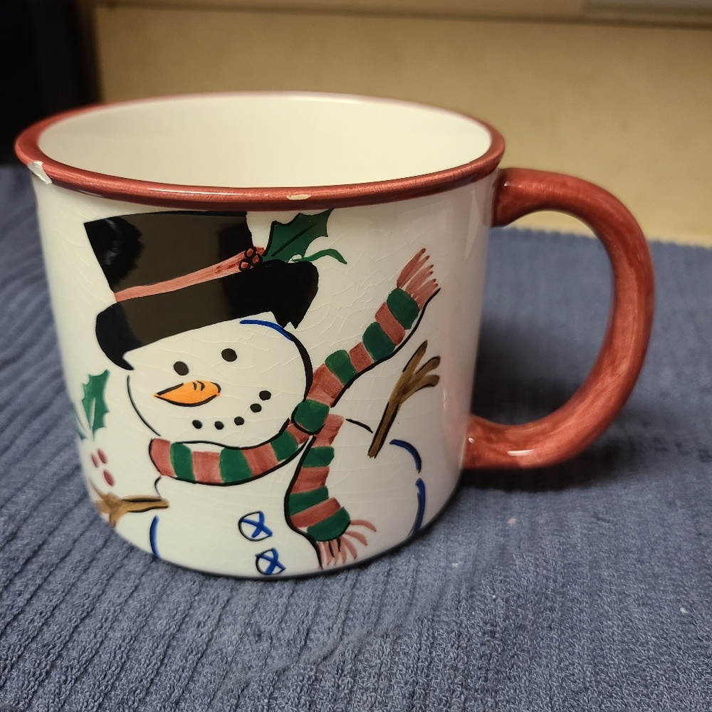Wide christmas mug